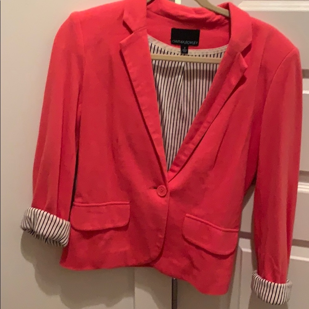 Cynthia  Rowley pink blazer